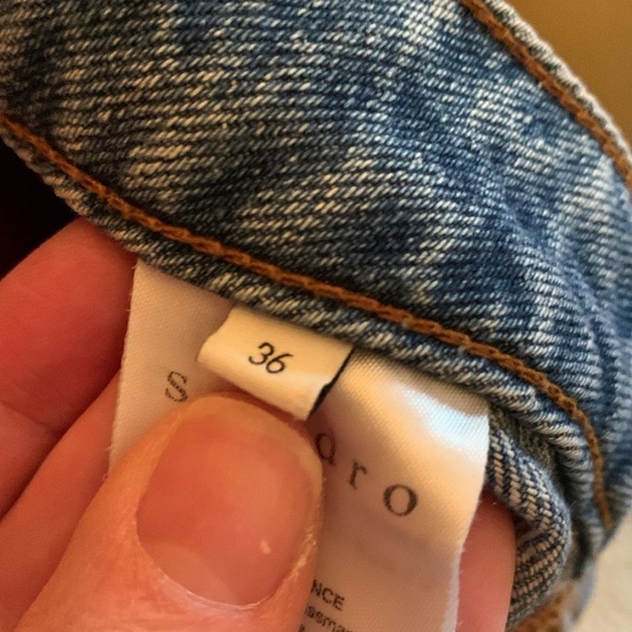 Sandro Paris Double Waist Band Women's Jeans - Picture 12 of 17